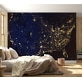 thumbnail image 3 of Americana Non-pasted Wallpaper Wall Mural - United States From Space, 3 of 6
