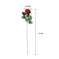 thumbnail image 3 of Imitation Rose No-watering Realistic No Withering Anti-fade Long Lasting DIY Wedding Home Decoration Cloth Artificial Rose Home Supplies-Light Purple, 3 of 7