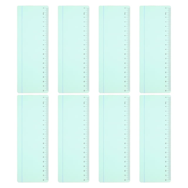Unique Bargains Guided Reading Strips Highlight Colored Overlay Bookmark Reading Tracking Ruler with Line, Light Blue 8pcs
