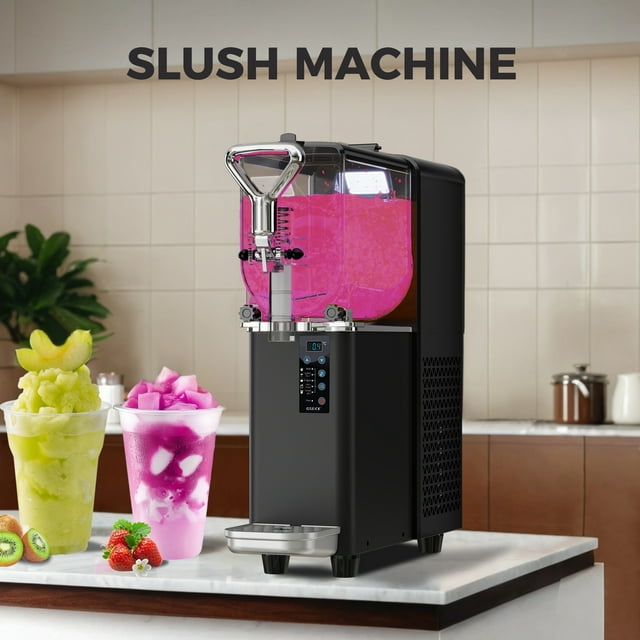 GSEICE 101.44oz Slushy Machine for Slushy Margaritas Daiquiri and Frozen Drinks – Commercial Slushie Machine for Bar Restaurant, 110V Stainless Steel Frozen Drink Maker for Home, Outdoor Parties