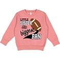 thumbnail image 2 of Inktastic Little Sister and Biggest Fan Football Player Toddler Sweatshirt, 2 of 4