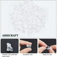 thumbnail image 4 of 50 Pcs Plastic Clip-on Earrings White Plastic Non-Pierced Stud Earrings, 4 of 9
