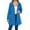 Colorful Blue, variant on Rain Jacket for Women Waterproof with Hood Trech Coat for Women Raincoats Long Windbreaker White Gray XL