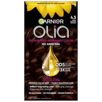 Garnier Olia Oil Powered Permanent Hair Color, 4.3 Dark Golden Blonde