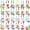 Multicolor, variant on 24 Pcs Party Favor Bags for Birthday with 120 Pcs Markers Reusable Coloring Tote Bags DIY Craft Gift