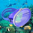 thumbnail image 4 of Lunettes de Plongée sous-Marine pour Adultes Anti-Fuite d'Eau Anti-Buée Bleues, 4 of 8