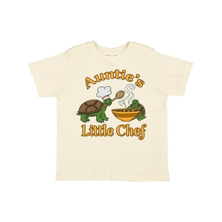 

Inktastic Auntie s Little Chef with Cute Turtles Gift Toddler Boy or Toddler Girl T-Shirt