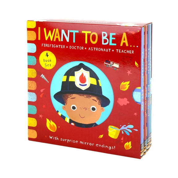 I WANT TO BE A. 4 Book With Surprise Mirror Ending!By Richard Merritt -Ages 3  -Board Book