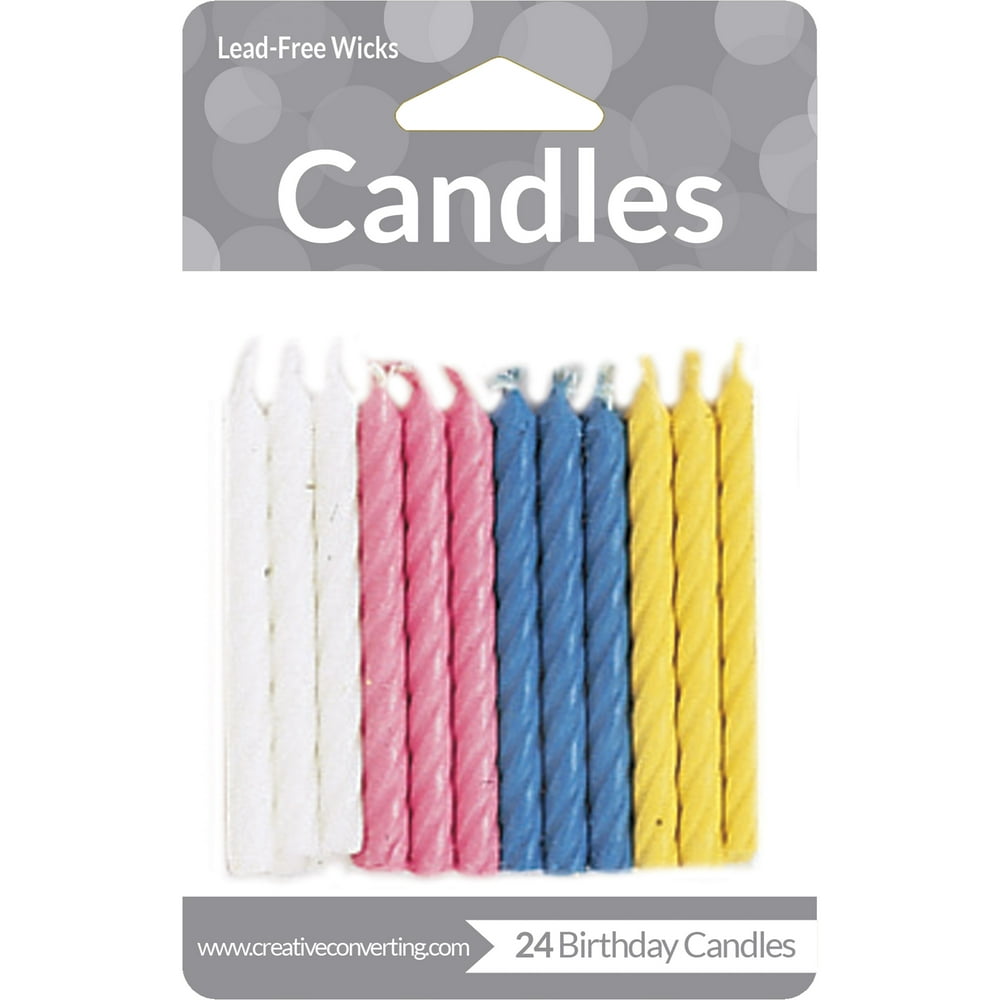 Assorted Candles, 24 pk