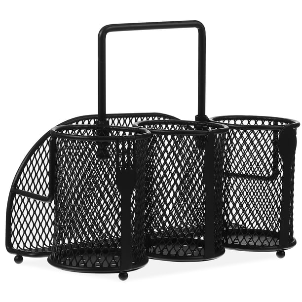 Soporte para utensilios de Metal, organizador de almacenamiento de cubiertos dividido, soporte de almacenamiento para Picnic para Fiesta al aire libre