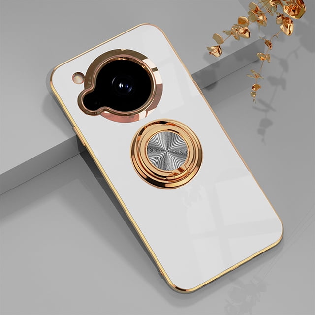 Funda para teléfono móvil R9 para R7/R8Pro, cubierta protectora con revestimiento de color sólido, soporte de anillo con absorción magnética para automóvil