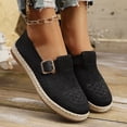 thumbnail image 5 of Hinvhai Women's Knit Loafers Round Toe Loafer Flats Comfortable Casual Walking Work Penny Driving Dressy Slip-on Shoes Black 7.5(40), 5 of 7
