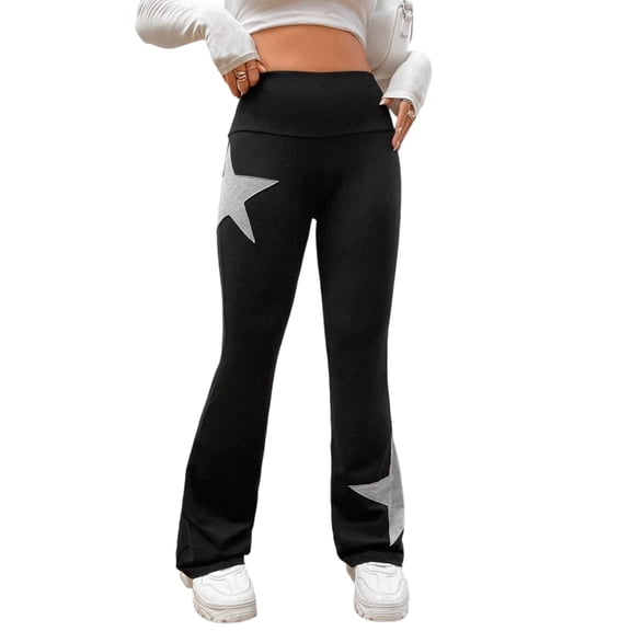 Y2k Sweatpants Cargo Pants Women High Waist Womens Wide Leg Pants Capri Pants for Women Plus Size Women Work Pants Wide Leg Cargo Pants for Women Black L