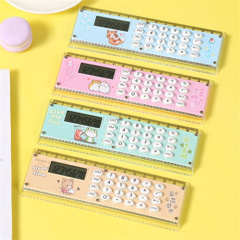 Kids Calculator Lksixu 4 In 1 Students Calculator, Standard Basic ...