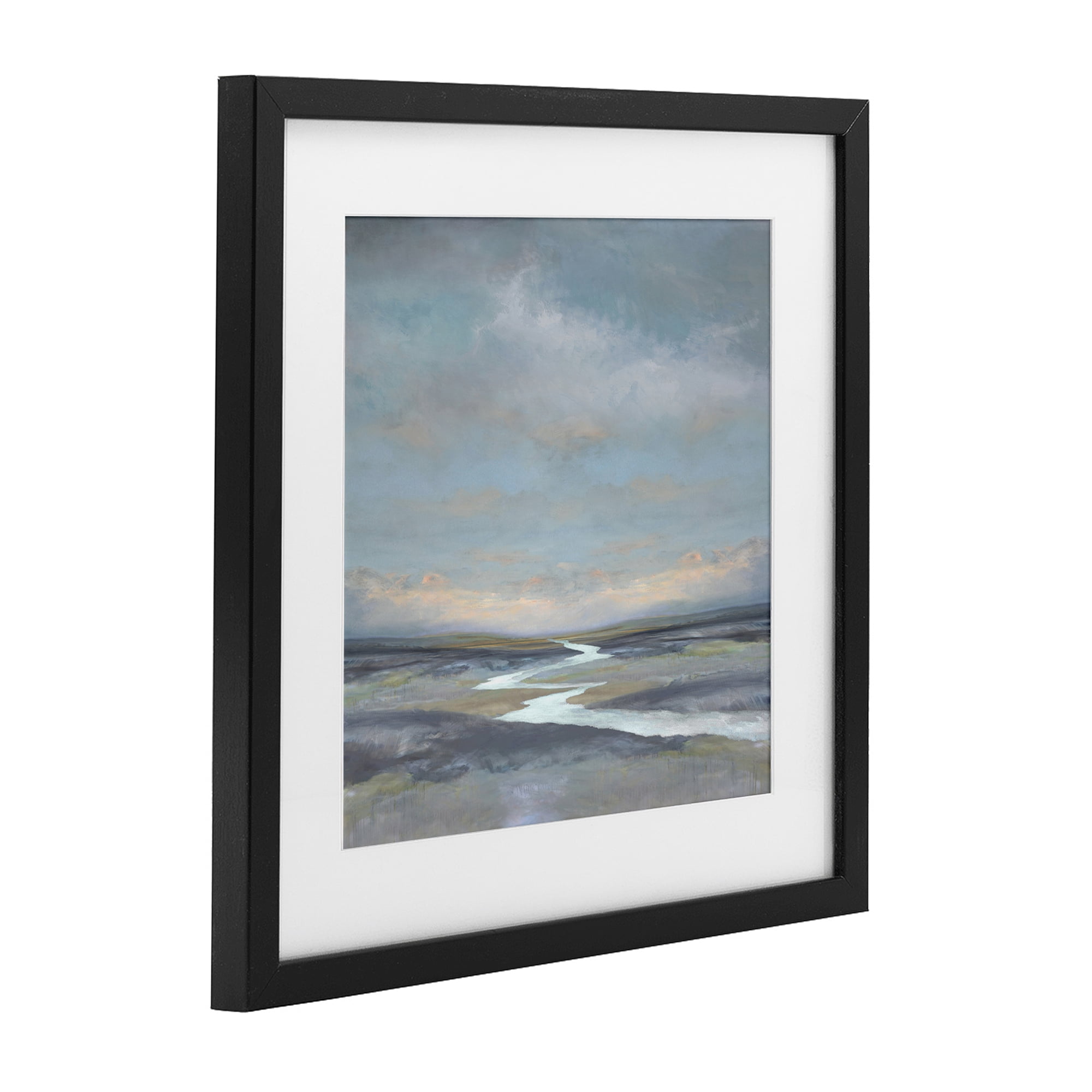 Stupell Industries Riverbend Misty Atmosphere Black Framed Print Under Glass, design by Christy McKee