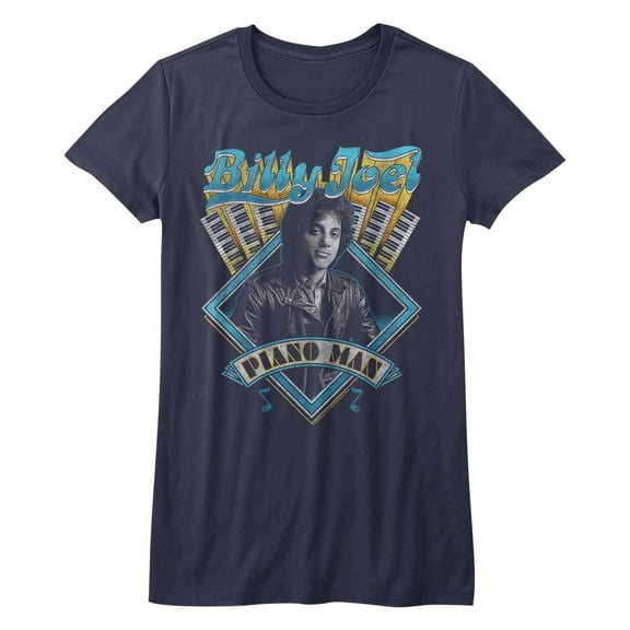 Billy Joel Music Billy Joel Juniors Short Sleeve T Shirt