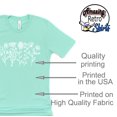 thumbnail image 4 of Women's Floral Tee Wildflower Graphic T Shirt Summer Flower Casual Loose Top Crew Neck Short Sleeve Shirts Tees (Mint-X Large), 4 of 7