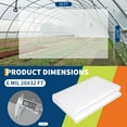 thumbnail image 2 of Feuille de Plastique Transparente pour Serre 6 Mil Robuste - Film de Polyéthylène Résistant aux UV - Bâche de Protection pour Plantes et Ferme Résistante aux Intempéries - Convient au Jardinage, à l'Agriculture, Toile Antichute pour Peinture, 2 of 8