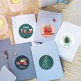 thumbnail image 1 of 90 Uds. Etiquetas navideñas pegatinas suministros de decoración de fiesta redonda (D), 1 of 6