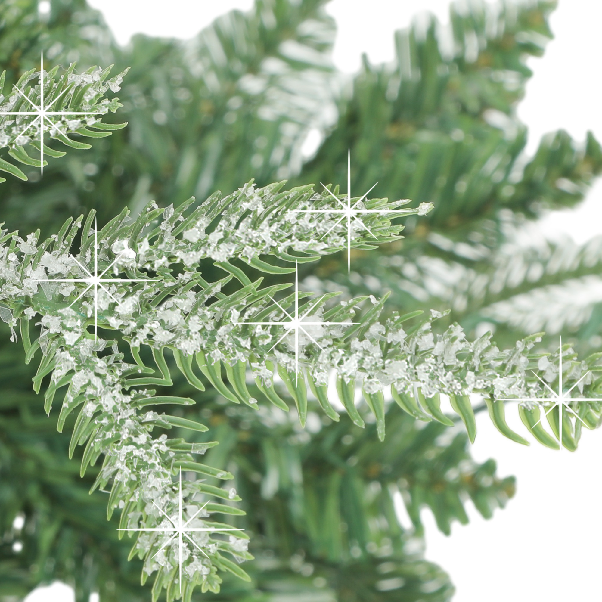 Uforic 7.5ft Pre-Lit Aspen Fir Artificial Christmas Tree with 1319 PE & PVC Branch Tips & 700 Lights,11 Light-Modes, Remote Control, Green