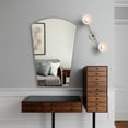 thumbnail image 5 of RADIANCE Goods Verical/Horizontal Hanging Arched-Rectangle Shaped Frameless Wall Mirror 35" Height, 5 of 6