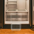 thumbnail image 1 of SHINYPASING 2Pcs White Refrigerator Shelf Divider Iron Wire Freezer Organizer Easy to Install, 1 of 8