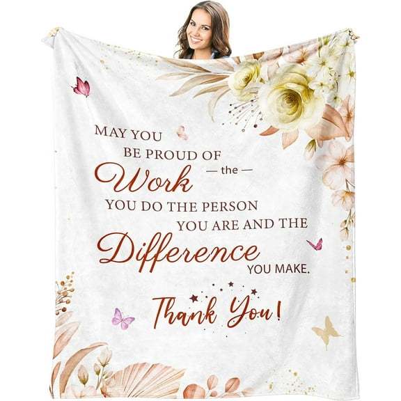 LHSHID Employee Gifts for Women Employee Appreciation Gifts Thank You Gifts for Women Employees/Coworkers Birthday Gifts for Employees from Boss Team Gift Ideas for Employees Throw Blanket 30x40in