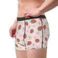 thumbnail image 3 of Wukai Strawberry Floral Print Men’s Underwear Breathable Boxer Briefs,&nbsp;Moisture Wicking & Breathable-, 3 of 7