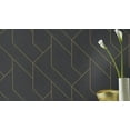 thumbnail image 5 of Advantage Pollock Black Gilded Geometric Unpasted Vinyl On Non Woven Wallpaper, 21-in by 33-ft, 57.8 sq. ft., 5 of 5