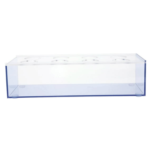 FELTECHELECTR Hydroponic Plants Vase Plastic Vase Blue 1Pcs