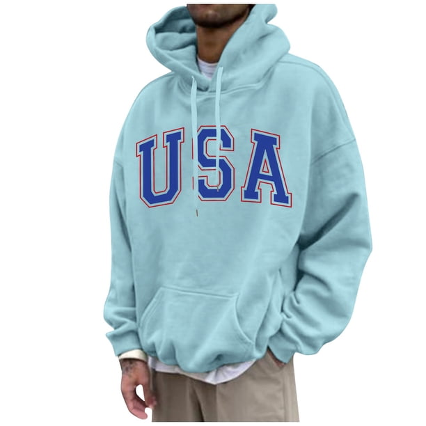 Men's USA Graphic Hoodie Comfortable, Stylish, and Warm Pullover Sweatshirt for Everyday Wear