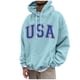 thumbnail image 1 of Men's USA Graphic Hoodie Comfortable, Stylish, and Warm Pullover Sweatshirt for Everyday Wear, 1 of 6