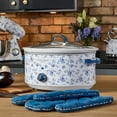 thumbnail image 2 of VQ Laura Ashley Slow Cooker 6.5L, China Rose, 2 of 7