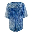 thumbnail image 2 of Women's Pleated Patterned Blouse, 2 of 4