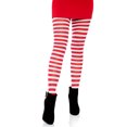 thumbnail image 2 of Morris Costumes UA7100QRW Collants Rayés Plus Rouge-Blanc, 2 of 2