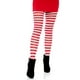 Morris Costumes UA7100QRW Collants Rayés Plus Rouge-Blanc – image 2 sur 2