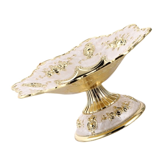 WHAMVOX European Style High Footed Fruit Dish - Elegant Fruit Plate for Home, Party, and Kitchen Use