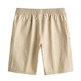 thumbnail image 4 of Men's Quick Dry Cargo Shorts, Elastic Drawstring Waist with Multiple Zipper Pockets, Lightweight Casual Hiking Shorts for Men Stretchy Breathable Khaki XL, 4 of 9