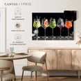 thumbnail image 5 of Elephant Stock Cocktails Wall Art - Horizontal Canvas Wall Art - Dining Room Wall Decor - Food And Drink Canvas - Black And Orange Decor - 45" x 30", 5 of 8