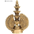 thumbnail image 2 of 7 Inch Thousand-Armed Avalokiteshvara Brass Idol Handmade Buddhist Deity - Made in India, 2 of 4