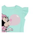 thumbnail image 4 of Conjunto Minnie Mouse Talla 4 Playera Manga Corta Diseño con Chicle y Short Lunetas Menta con Rosa, 4 of 4