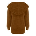 thumbnail image 5 of QUYUON Cardigan for Women Lightweight Discount Long Sleeve Women Cardigan Polyester Lace Cardigan Women Pockets Cardigan Jacket Style Q-12412 Winter Knit Sweater Outerwear Coat Brown L, 5 of 7