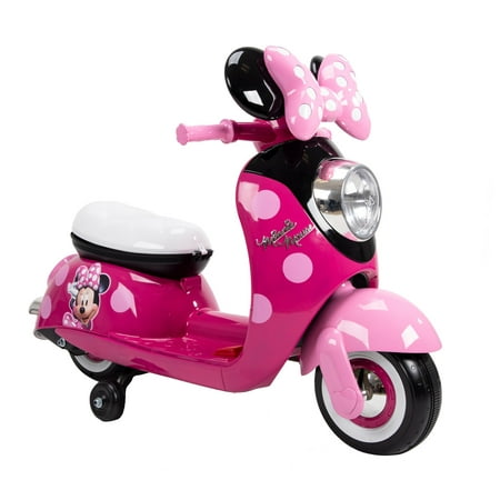 Disney Minnie Mouse 6V Euro Scooter Ride-On Battery-Powered Toy by Huffy