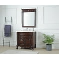 thumbnail image 6 of Benton Collection 36" Mahogany Wood Style Bathroom Vanity with Cream Marble Top, 6 of 6