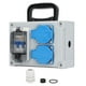 thumbnail image 1 of Caja De Enchufes para Exteriores, Montaje En Pared RCBO RCD, 2 Enchufes Estándar De La UE De 250V 16A con Disyuntor De 230V 40A 1P+N, 1 of 8