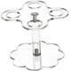 thumbnail image 1 of 4-Hole Ice Cream Cone Stand Transparent Acrylic 2-Layer Wedding Birthday Party Banmo, 1 of 5