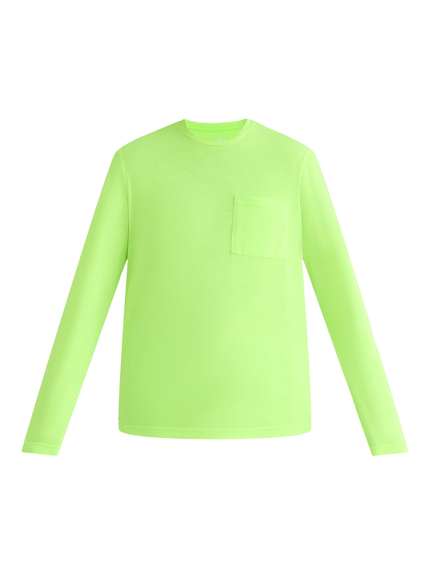 Athletic Works Men's and Big Men's Tri Blend Long Sleeve Pocket Tee, Sizes XS-5XL
