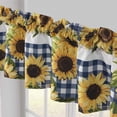 thumbnail image 2 of Greenland Home Fashions Barefoot Bungalow Sunflower Window Valance - 84x16", Gold, 2 of 6