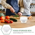 thumbnail image 2 of Miangastore 5Pcs Ivory White Snack Box Container Dishwasher Safe for Family Use and Office, 2 of 9