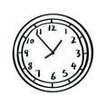 thumbnail image 2 of Abbracc Wall Clock Art Clock Decorative Clock Acrylic Cartoon Clock for Home Dining Room 21cmx22cm, 2 of 9